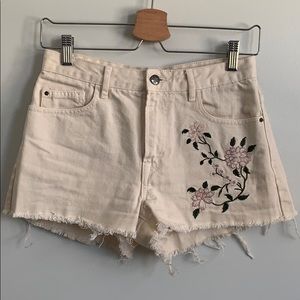 Embroidered shorts